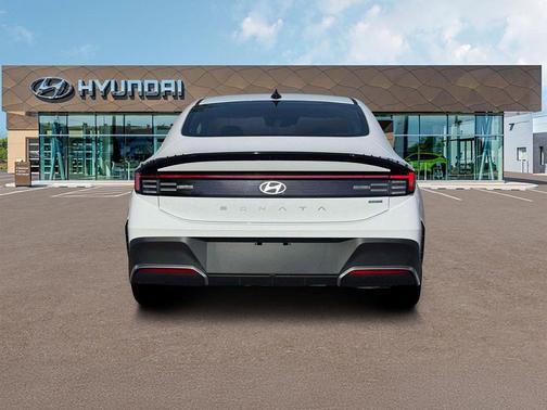 Serenity White 2026 Hyundai SONATA Hybrid Base