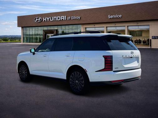 Creamy White Pearl 2027 Hyundai Palisade Hybrid Calligraphy Black Ink