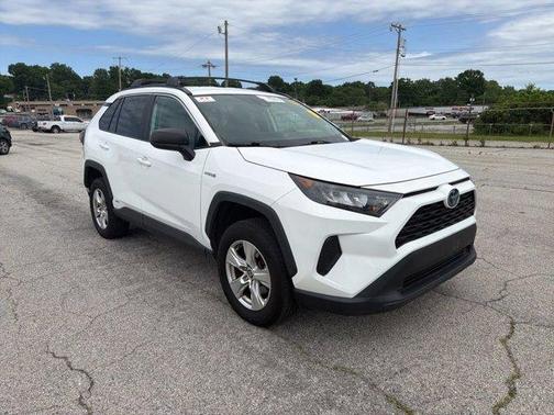 Super White 2021 Toyota RAV4 Hybrid LE