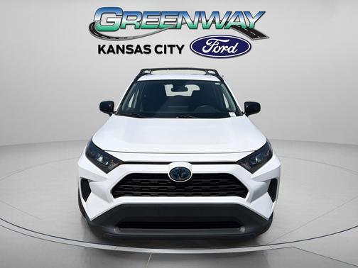 Super White 2021 Toyota RAV4 Hybrid LE
