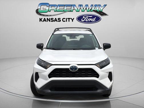 Super White 2021 Toyota RAV4 Hybrid LE
