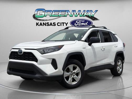 Super White 2021 Toyota RAV4 Hybrid LE