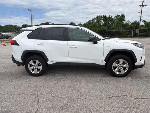 Super White 2021 Toyota RAV4 Hybrid LE