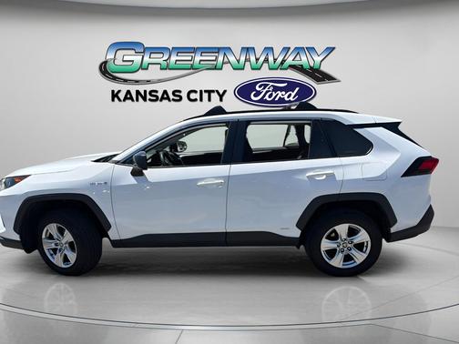 Super White 2021 Toyota RAV4 Hybrid LE