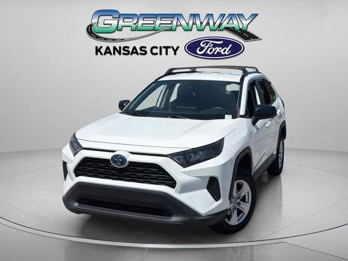 Super White 2021 Toyota RAV4 Hybrid LE