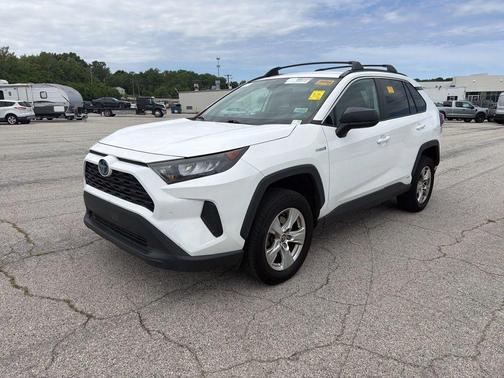 Super White 2021 Toyota RAV4 Hybrid LE