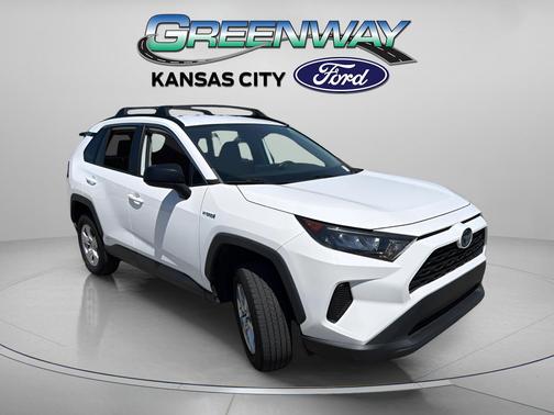 Super White 2021 Toyota RAV4 Hybrid LE