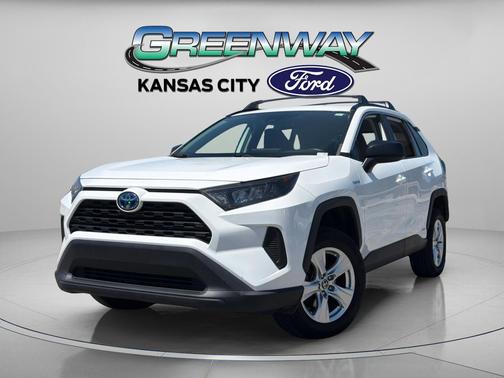 Super White 2021 Toyota RAV4 Hybrid LE