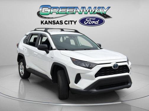 Super White 2021 Toyota RAV4 Hybrid LE