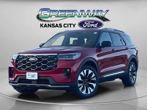 Rapid Red Metallic Tinted Clearcoat 2026 Ford Explorer Platinum