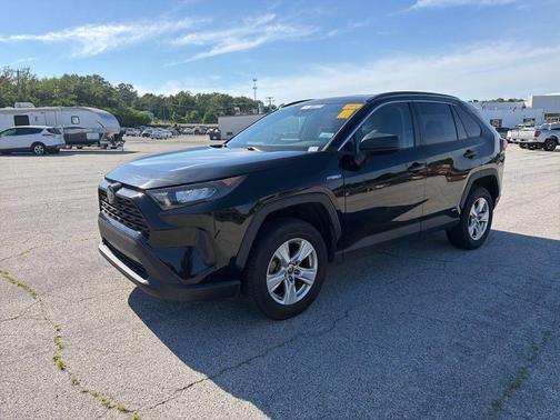 Midnight Black Metallic 2021 Toyota RAV4 Hybrid LE