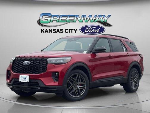 Rapid Red Metallic Tinted Clearcoat 2026 Ford Explorer ST-Line