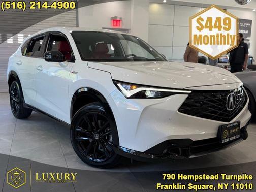 Platinum White Pearl 2025 Acura ADX AWD w/A-Spec Advance Package