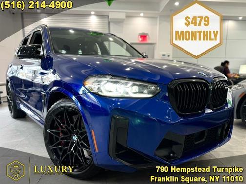 Marina Bay Blue Metallic 2022 BMW X3 M AWD