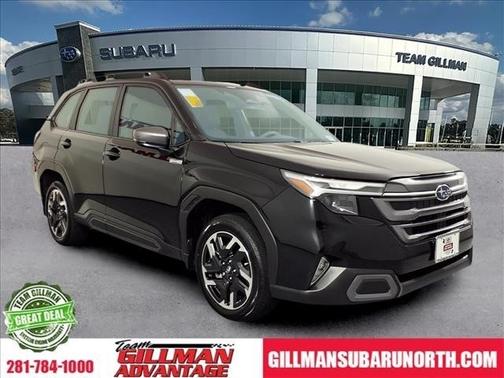 Crystal Black Silica 2025 Subaru Forester Hybrid Limited