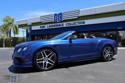 Moroccan Blue Metallic 2018 Bentley Continental GT Supersport