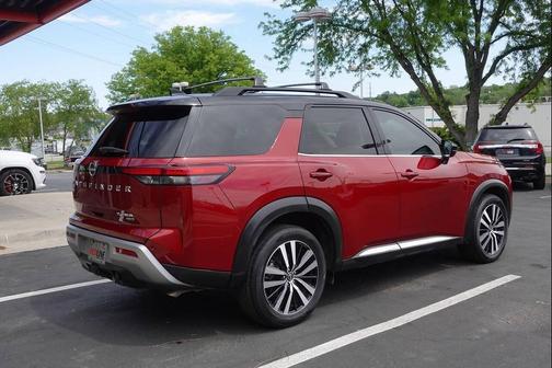 Scarlet Ember Tintcoat 2023 Nissan Pathfinder Platinum AWD 4dr SUV