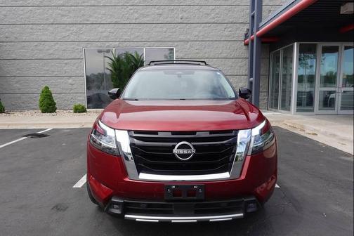 Scarlet Ember Tintcoat 2023 Nissan Pathfinder Platinum AWD 4dr SUV