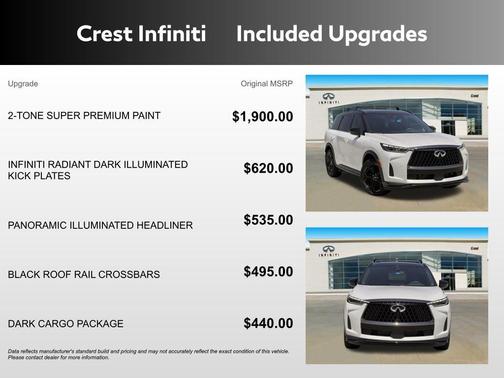 Rad Wht 2026 INFINITI QX60 SPORT