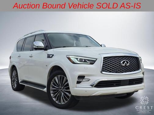 Moonstone White 2019 INFINITI QX80 Luxe