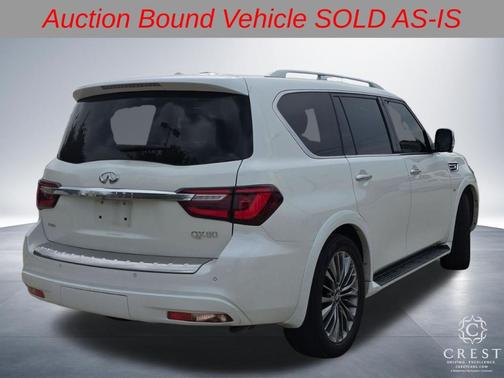 Moonstone White 2019 INFINITI QX80 Luxe
