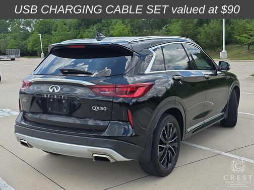 Black Obsidian 2023 INFINITI QX50 Luxe