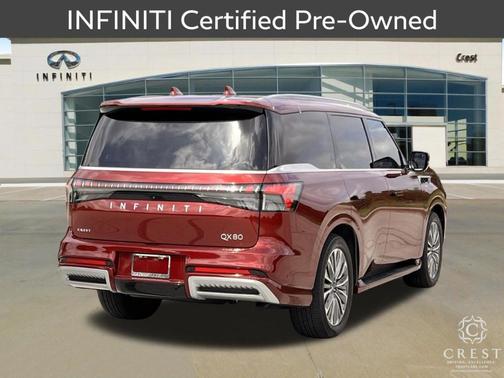 Coulis Red 2025 INFINITI QX80 Luxe