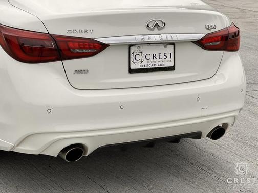 Pure White 2023 INFINITI Q50 LUXE