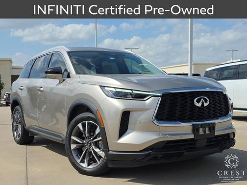 Warm Titanium 2023 INFINITI QX60 Luxe
