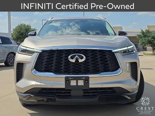 Warm Titanium 2023 INFINITI QX60 Luxe