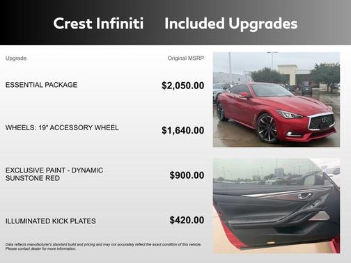 Dynamic Sunstone Red 2022 INFINITI Q60 LUXE