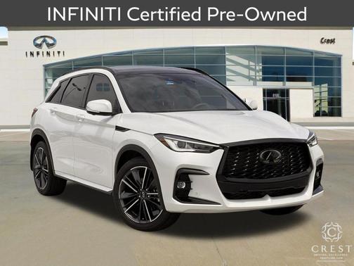 Radiant White 2025 INFINITI QX50 SPORT