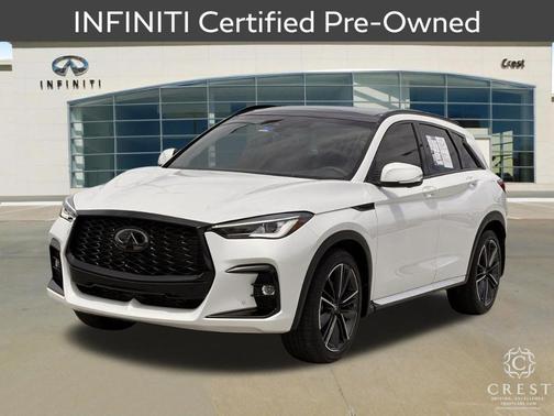 Radiant White 2025 INFINITI QX50 SPORT