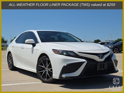 Super White 2021 Toyota Camry SE
