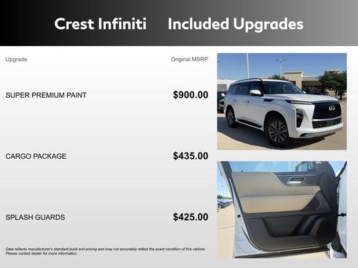 Radiant White 2026 INFINITI QX80 PURE