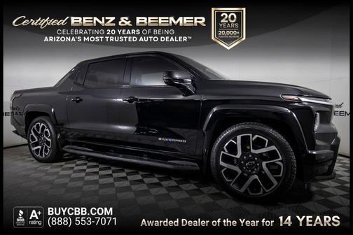 Black 2024 Chevrolet Silverado EV First-Edition RST 4WD