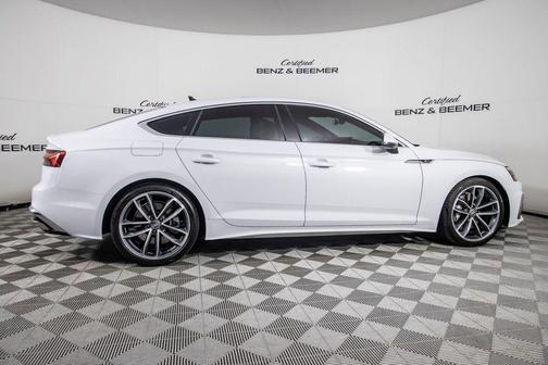 Glacier White Metallic 2021 Audi A5 Sportback 45 S Line Premium Plus