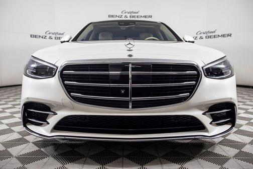 White 2023 Mercedes-Benz S-Class 4MATIC
