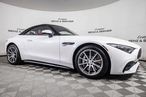White 2023 Mercedes-Benz AMG SL 43 Base