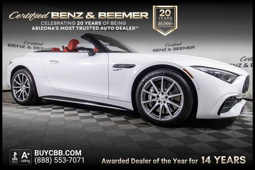 White 2023 Mercedes-Benz AMG SL 43 Base
