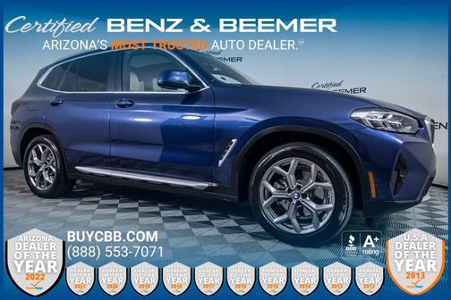 Phytonic Blue Metallic 2023 BMW X3 xDrive30i