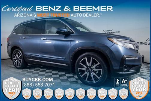 Steel Sapphire Metallic 2021 Honda Pilot AWD Elite