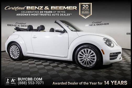 Pure White 2019 Volkswagen Beetle 2.0T SE