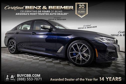 Carbon Black Metallic 2022 BMW M550 i Xdrive
