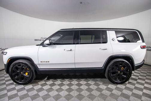 Glacier White 2024 Rivian R1S Adventure Quad Motor Large Pack