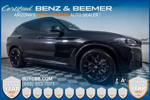 Black Sapphire Metallic 2024 BMW X3 sDrive30i