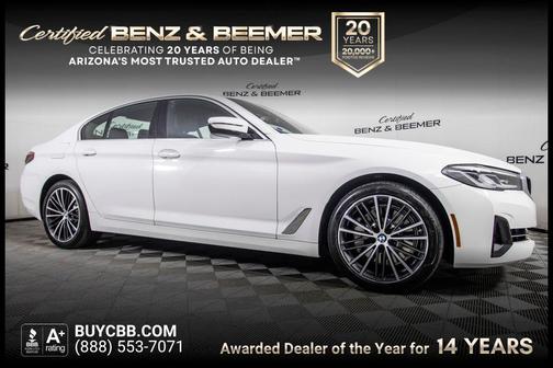 Alpine White 2023 BMW 530 i