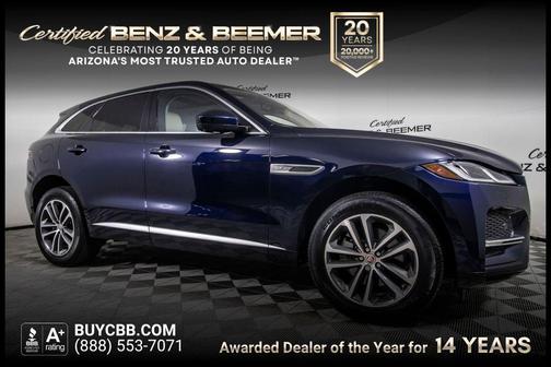 Blue 2021 Jaguar F-PACE S P250 AWD Automatic