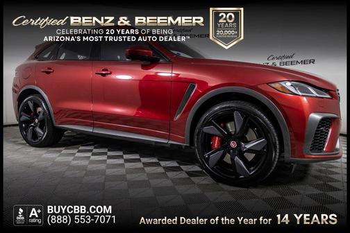 Firenze Red 2021 Jaguar F-PACE SVR P550 AWD Automatic