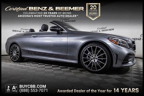 Gray 2021 Mercedes-Benz C-Class Cabriolet